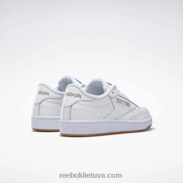 Reebok club c 85 batai FTYF857 balta/šviesiai pilka/guminė moterys