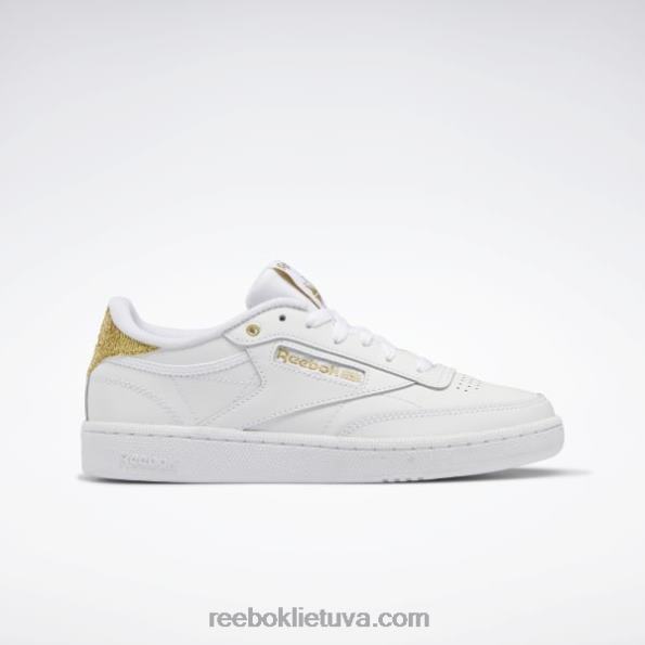 Reebok club c 85 moteriški batai FTYF8404 ftwr white/gold met.