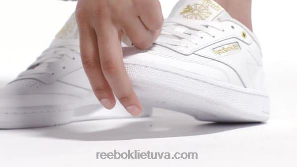 Reebok club c 85 moteriški batai FTYF8404 ftwr white/gold met.