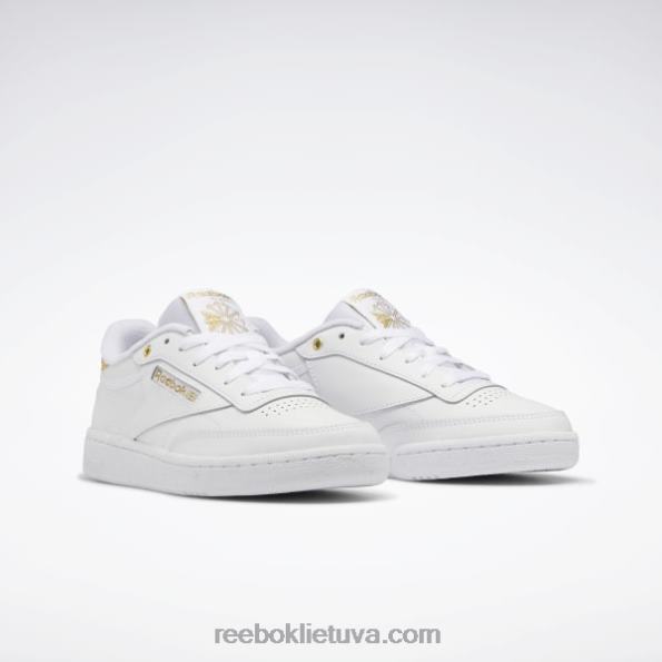 Reebok club c 85 moteriški batai FTYF8404 ftwr white/gold met.