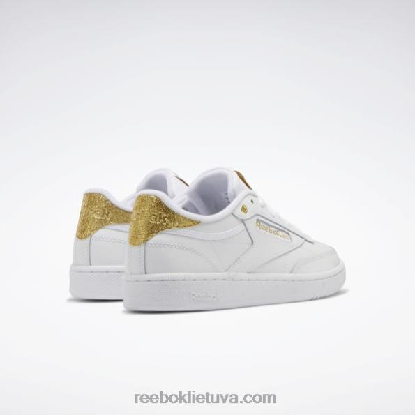 Reebok club c 85 moteriški batai FTYF8404 ftwr white/gold met.