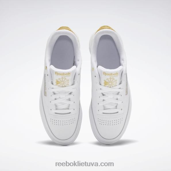 Reebok club c 85 moteriški batai FTYF8404 ftwr white/gold met.