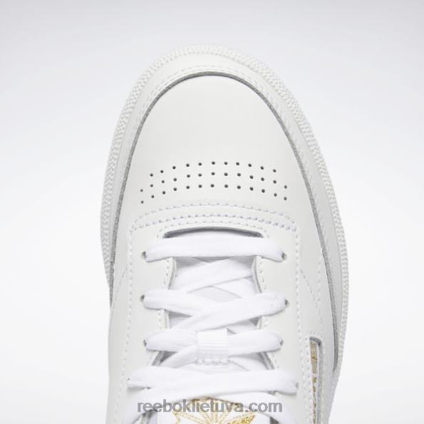 Reebok club c 85 moteriški batai FTYF8404 ftwr white/gold met.