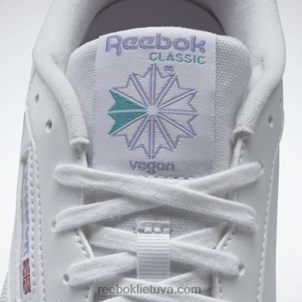 Reebok club c 85 vegan moteriški batai FTYF8261 ftwr balta/alyvinis švytėjimas/klasikinė žalsva