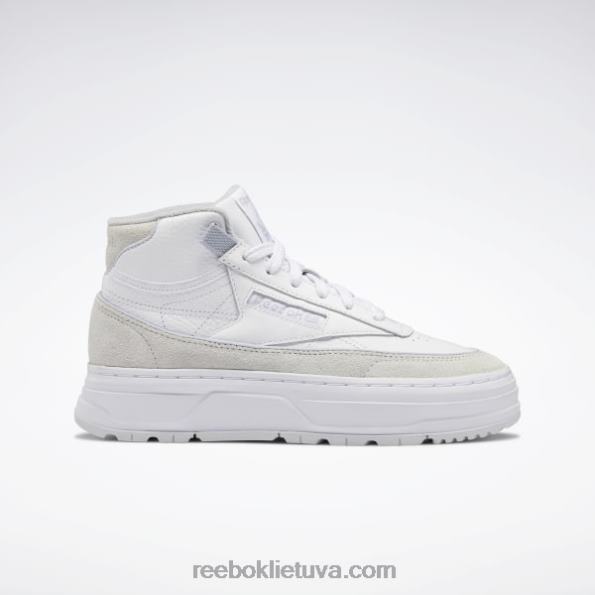 Reebok club c geo mid moteriški batai FTYF8262 ftwr balta / šalta pilka / šalta pilka 2