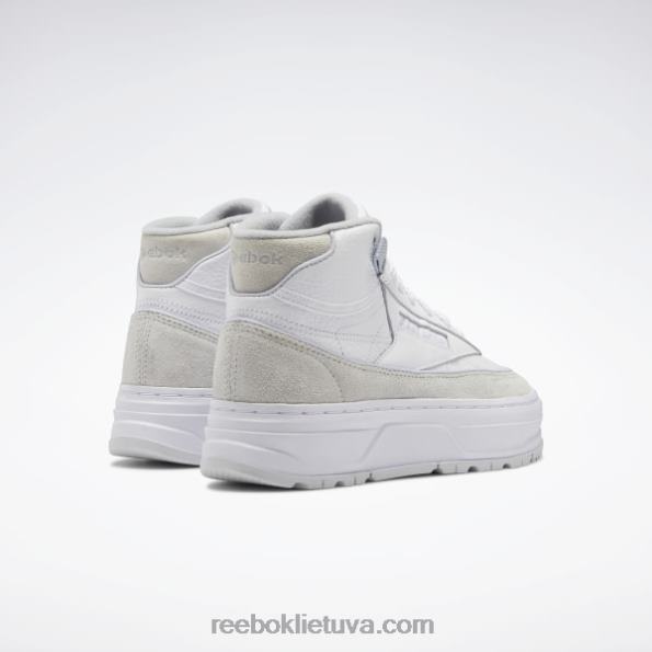 Reebok club c geo mid moteriški batai FTYF8262 ftwr balta / šalta pilka / šalta pilka 2