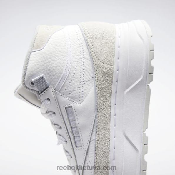 Reebok club c geo mid moteriški batai FTYF8262 ftwr balta / šalta pilka / šalta pilka 2