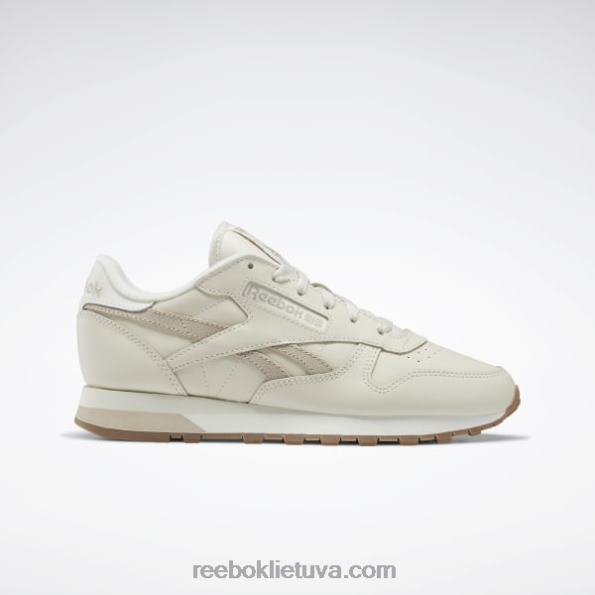 Reebok klasikiniai odiniai moteriški batai FTYF8116 alebastras / moderni smėlio spalvos / kreida