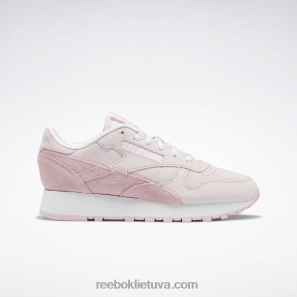 Reebok klasikiniai odiniai moteriški batai FTYF8205 porcelianinis rožinis/rožinis švytėjimas/ftwr baltas