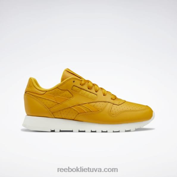 Reebok klasikiniai odiniai moteriški batai FTYF8239 ryški ochra/kreida