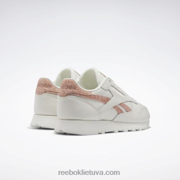 Reebok klasikiniai odiniai moteriški batai FTYF8428 kreida/aura oranžinė