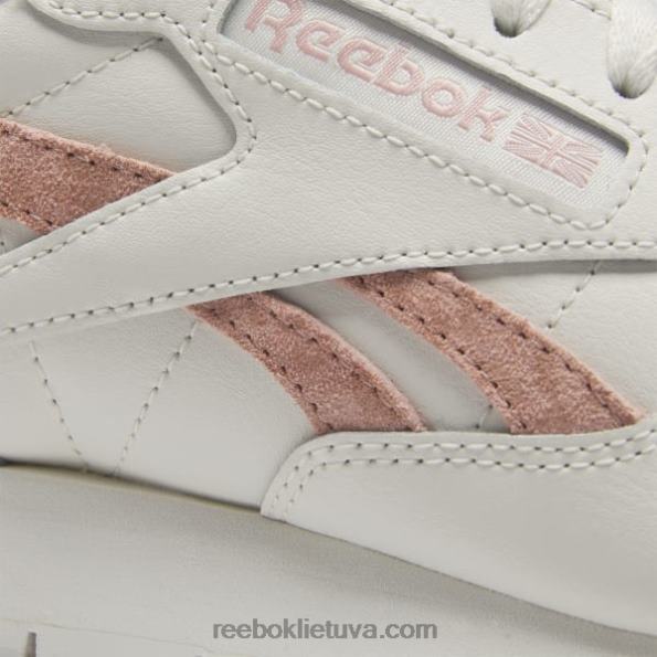 Reebok klasikiniai odiniai moteriški batai FTYF8428 kreida/aura oranžinė