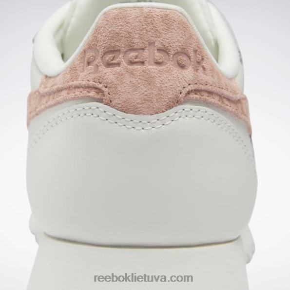 Reebok klasikiniai odiniai moteriški batai FTYF8428 kreida/aura oranžinė