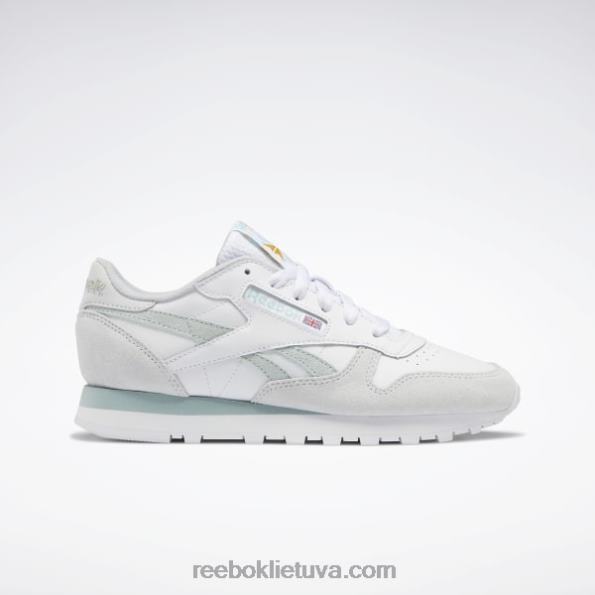 Reebok klasikiniai odiniai moteriški batai FTYF8968 ftwr balta/pajūrio pilka/šalta pilka