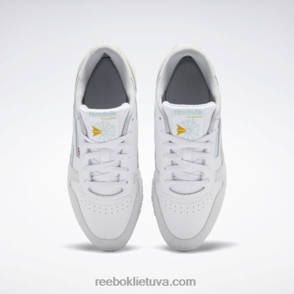 Reebok klasikiniai odiniai moteriški batai FTYF8968 ftwr balta/pajūrio pilka/šalta pilka