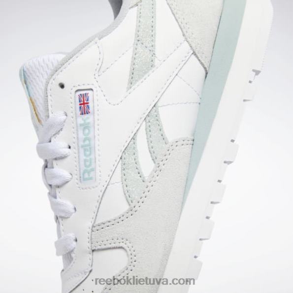 Reebok klasikiniai odiniai moteriški batai FTYF8968 ftwr balta/pajūrio pilka/šalta pilka