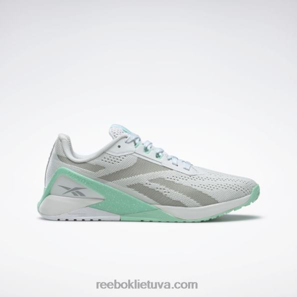 Reebok nano x1 moteriški treniruočių bateliai FTYF8200 gryna pilka 1 / užuomina mėtų / gryna pilka 3