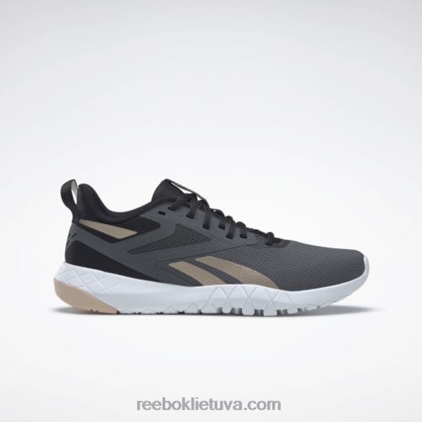 Reebok flexagon force 4 moteriški treniruočių bateliai FTYF8221 šerdis juoda/grynai pilka 7/sleek met