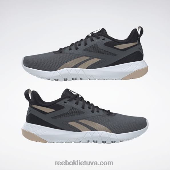 Reebok flexagon force 4 moteriški treniruočių bateliai FTYF8221 šerdis juoda/grynai pilka 7/sleek met