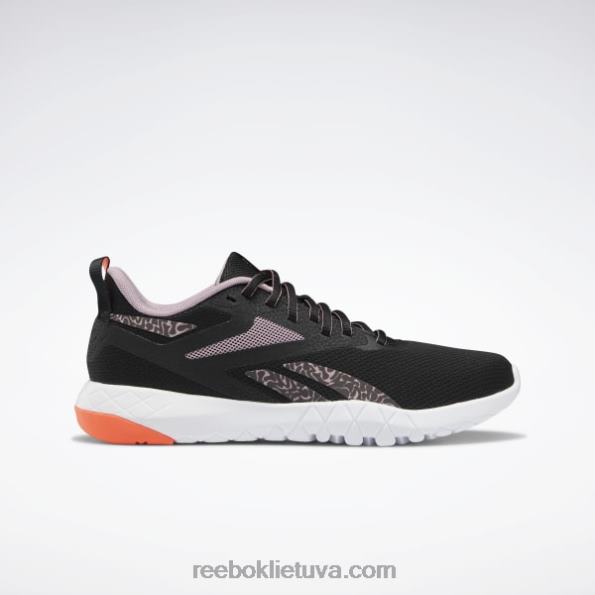 Reebok flexagon force 4 moteriški treniruočių bateliai FTYF8254 šerdis juoda/alyvinė/oranžinė blykstė