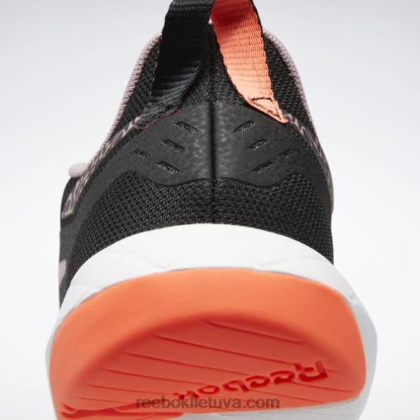 Reebok flexagon force 4 moteriški treniruočių bateliai FTYF8254 šerdis juoda/alyvinė/oranžinė blykstė