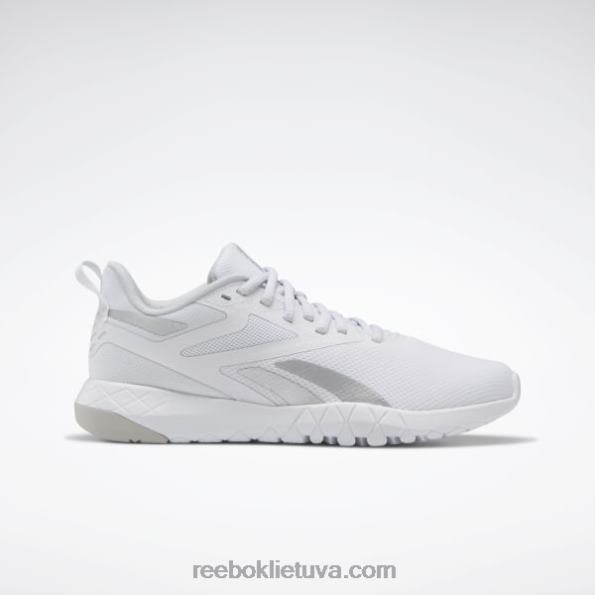 Reebok flexagon force 4 moteriški treniruočių bateliai FTYF8263 ftwr balta/grynas pilkas 2/sidabras met.