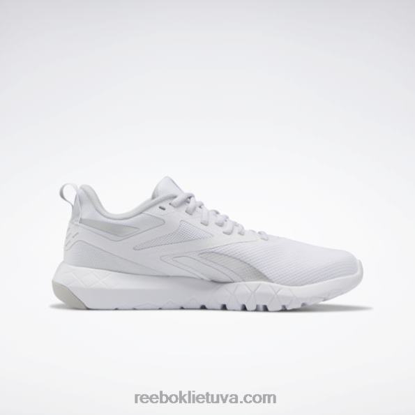 Reebok flexagon force 4 moteriški treniruočių bateliai FTYF8263 ftwr balta/grynas pilkas 2/sidabras met.