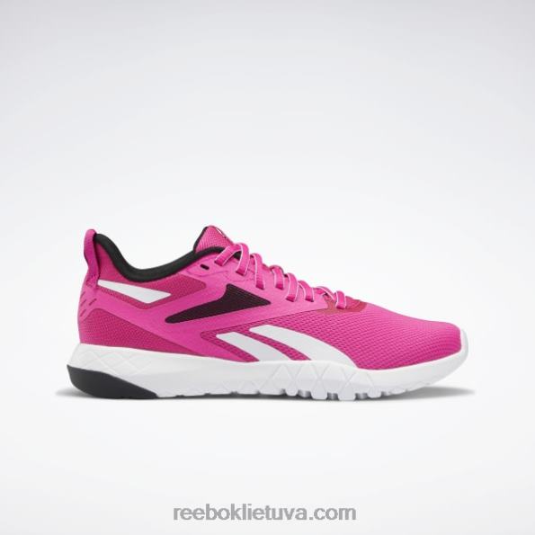 Reebok flexagon force 4 moteriški treniruočių bateliai FTYF8341 išdidžiai rožinė / šerdis juoda / ftwr balta
