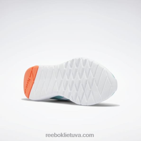 Reebok flexagon force 4 moteriški treniruočių bateliai FTYF8398 pusiau klasikinis žalsvai melsvos/oranžinės spalvos blyksnis