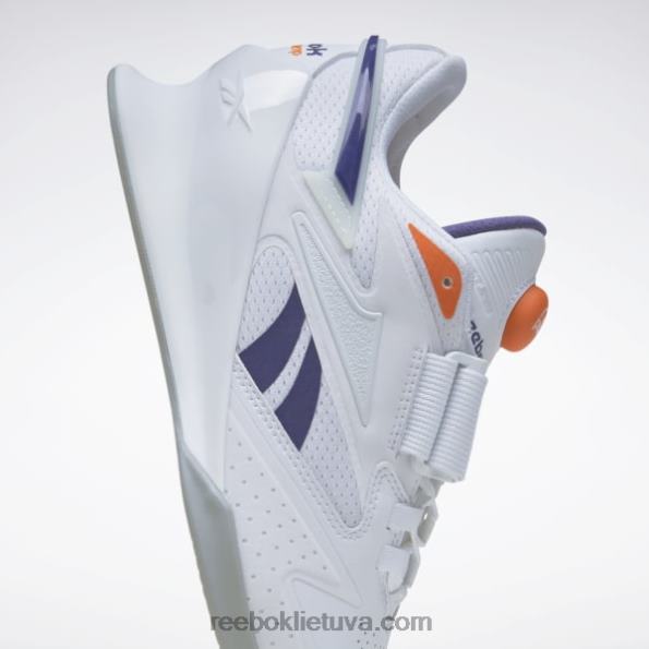 Reebok legacy lifter iii moteriški sunkiosios atletikos bateliai FTYF8132 ftwr balta/bold violetinė/smash orange s23-r