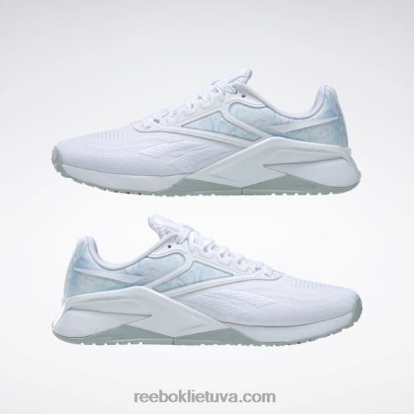 Reebok nano x2 moteriški treniruočių bateliai FTYF8180 ftwr balta / pajūrio pilka / užuomina mėtų