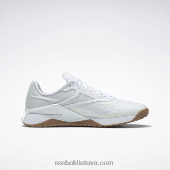 Reebok nano x2 moteriški treniruočių bateliai FTYF832 ftwr balta / grynai pilka 2