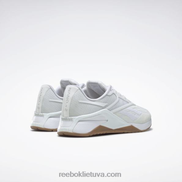 Reebok nano x2 moteriški treniruočių bateliai FTYF832 ftwr balta / grynai pilka 2