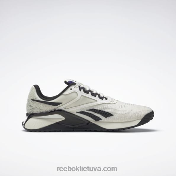 Reebok nano x2 moteriški treniruočių bateliai les mills FTYF8115 kreida / šerdis juoda / drąsiai violetinė