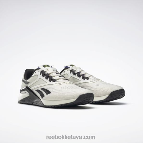 Reebok nano x2 moteriški treniruočių bateliai les mills FTYF8115 kreida / šerdis juoda / drąsiai violetinė