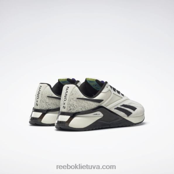 Reebok nano x2 moteriški treniruočių bateliai les mills FTYF8115 kreida / šerdis juoda / drąsiai violetinė