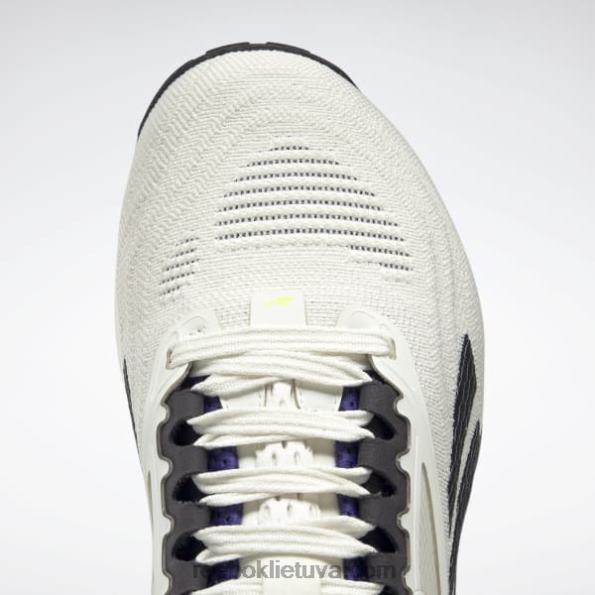 Reebok nano x2 moteriški treniruočių bateliai les mills FTYF8115 kreida / šerdis juoda / drąsiai violetinė