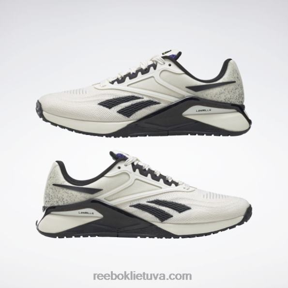 Reebok nano x2 moteriški treniruočių bateliai les mills FTYF8115 kreida / šerdis juoda / drąsiai violetinė