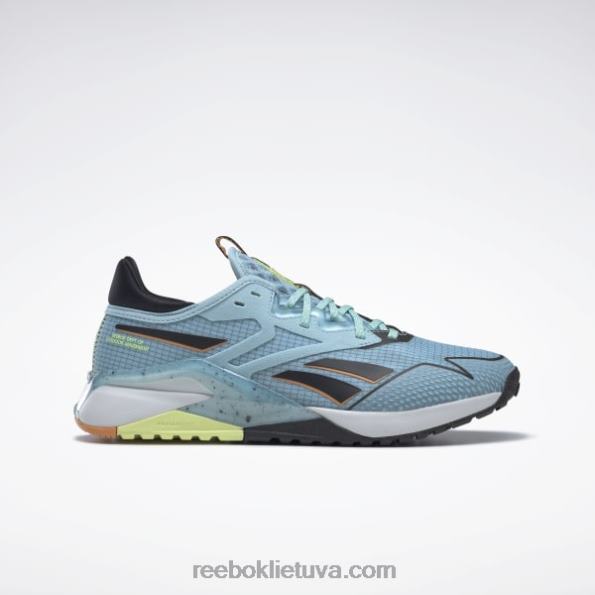 Reebok nano x2 tr adventure moteriški treniruočių bateliai FTYF8373 mėlynas perlas / šalta pilka / šerdis juoda