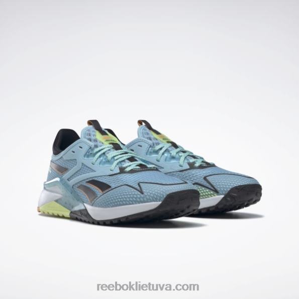 Reebok nano x2 tr adventure moteriški treniruočių bateliai FTYF8373 mėlynas perlas / šalta pilka / šerdis juoda