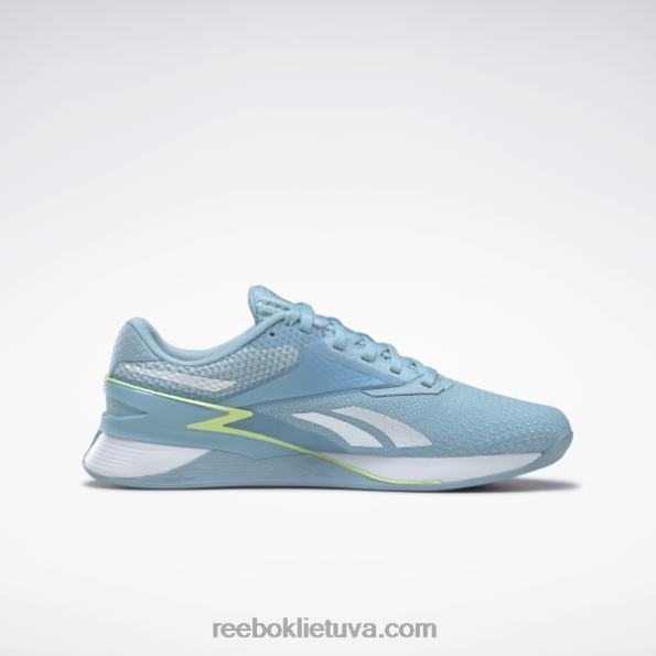 Reebok nano x3 moteriški batai FTYF8113 mėlynas perlas / energijos švytėjimas / persikų pūkelis s23-r