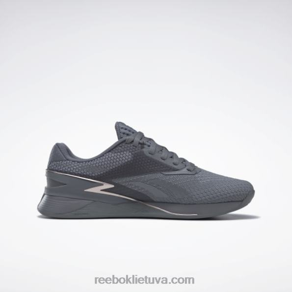 Reebok nano x3 moteriški batai FTYF818 gryna pilka 6/gryna pilka 7/taupe met s23