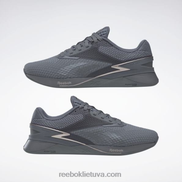Reebok nano x3 moteriški batai FTYF818 gryna pilka 6/gryna pilka 7/taupe met s23