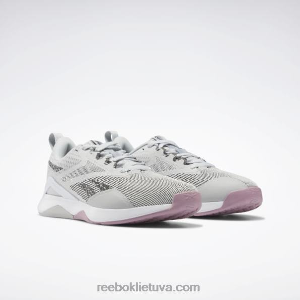 Reebok nanoflex tr 2.0 moteriški treniruočių bateliai FTYF8161 grynai pilka 2 / ftwr balta / šerdis juoda
