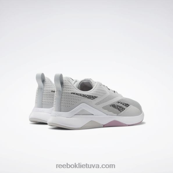 Reebok nanoflex tr 2.0 moteriški treniruočių bateliai FTYF8161 grynai pilka 2 / ftwr balta / šerdis juoda