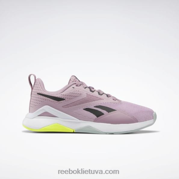 Reebok nanoflex tr 2.0 moteriški treniruočių bateliai FTYF8196 užpilta alyvinė / šerdis juoda / pajūrio pilka