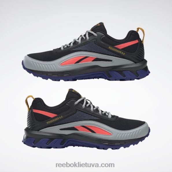 Reebok ridgerider 6 batai FTYF8232 šerdis juoda/ryškiai violetinė/oranžinė blykstė moterys