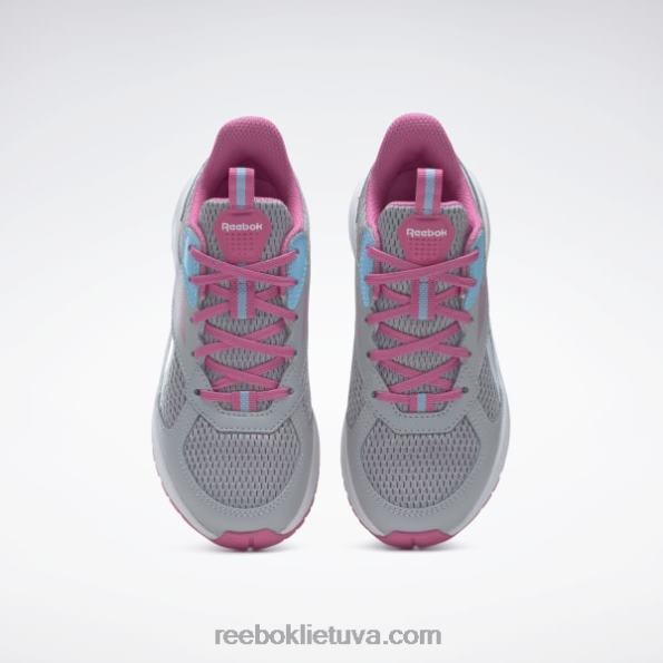 Reebok road supreme 4 batai - ikimokyklinis FTYF81441 gryna pilka 3 / tikroji rožinė / skaitmeninė mėlyna vaikai