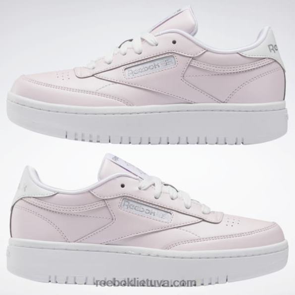 Reebok club c 85 dviviečiai batai - klasės mokykla FTYF81442 porcelianas rožinis/ftwr baltas/sidabras met. vaikai