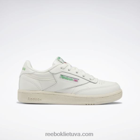 Reebok club c batai – ikimokykliniai FTYF81411 kreida/glen žalia vaikai